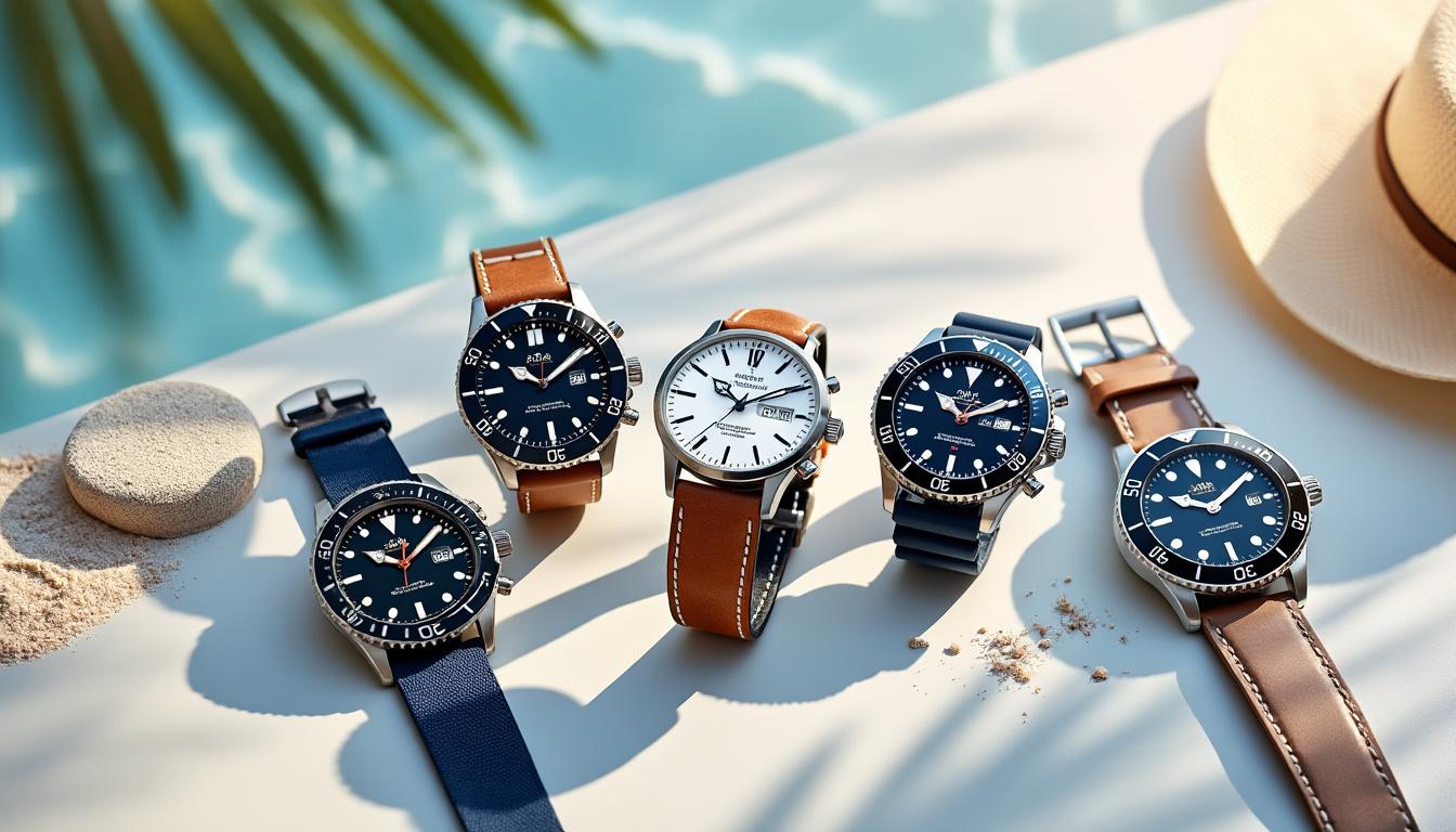 découvrez notre sélection de montres homme alliant style et fonctionnalité pour cet été, parfaites pour compléter votre look tout en restant pratique au quotidien.