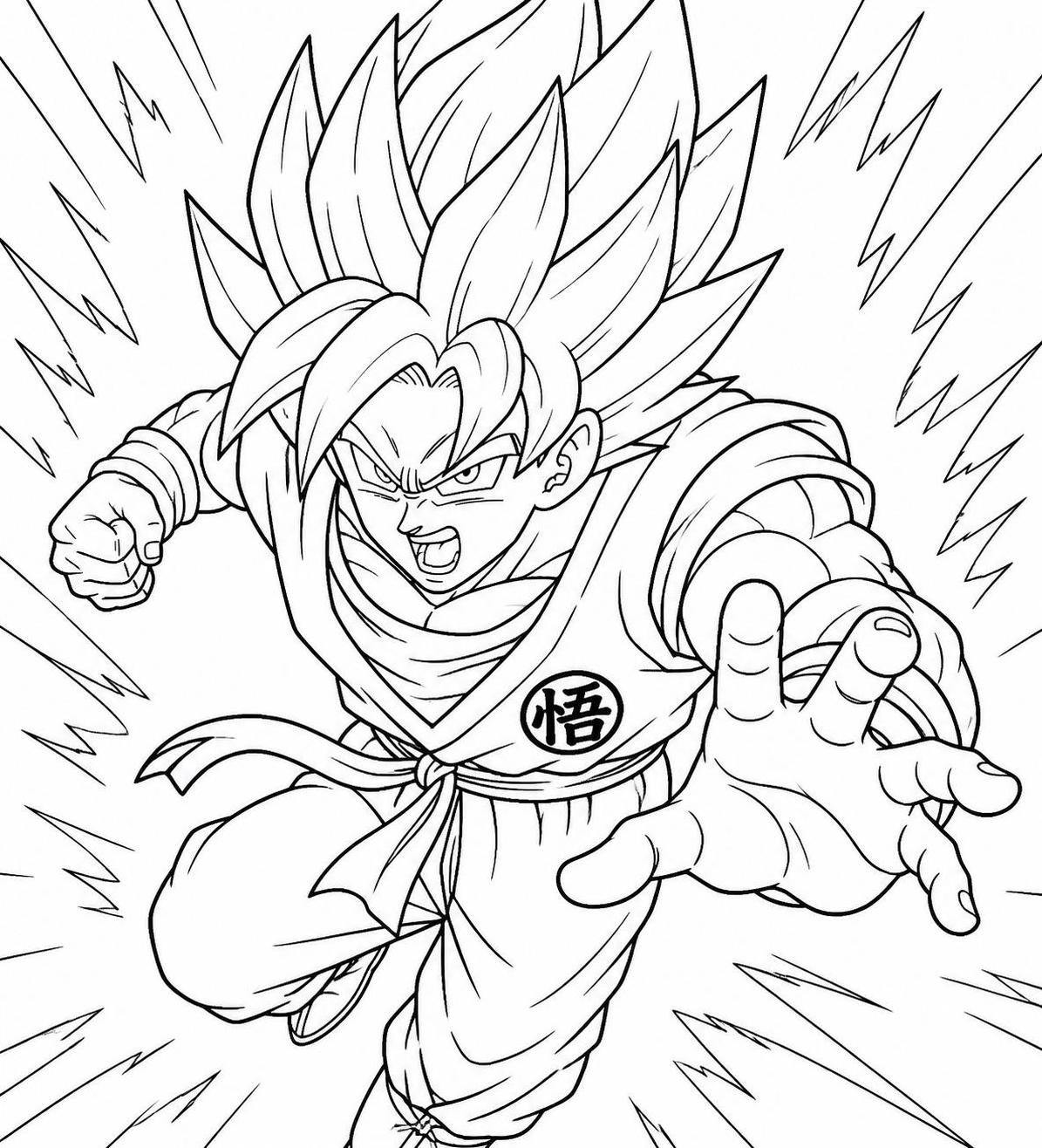 découvrez notre sélection de coloriages de sangoku à imprimer et offrez vie et couleurs au héros légendaire de dragon ball. parfait pour petits et grands fans !
