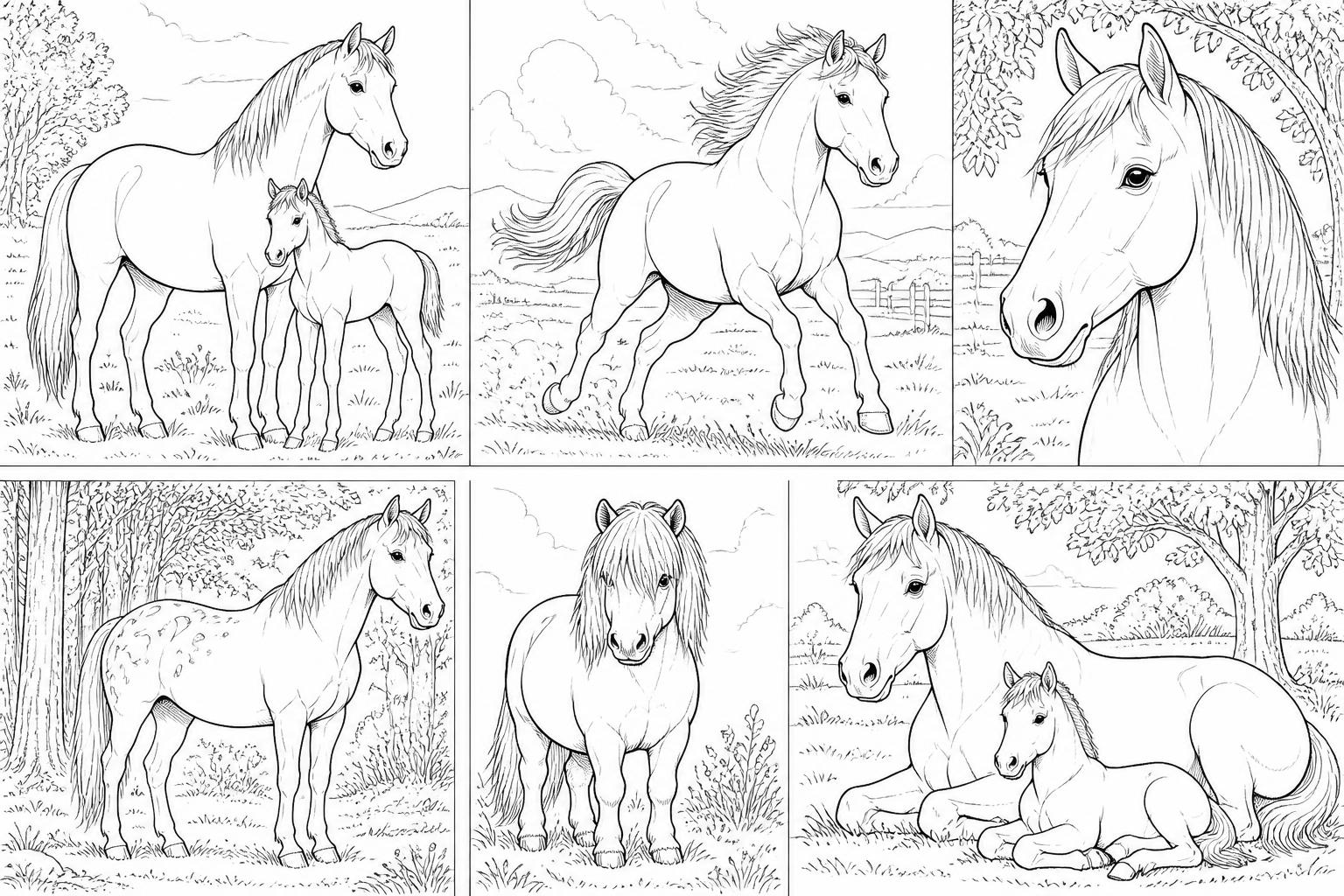 découvrez notre collection de coloriages chevaux à imprimer, avec des modèles variés adaptés à tous les âges pour des heures de créativité et de plaisir.