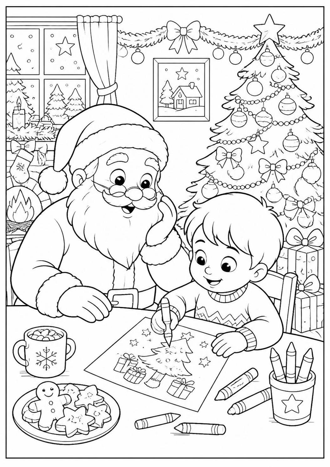 téléchargez et imprimez gratuitement des coloriages de noël au format a4, parfaits pour les enfants et les adultes. des idées festives et créatives pour toute la famille !