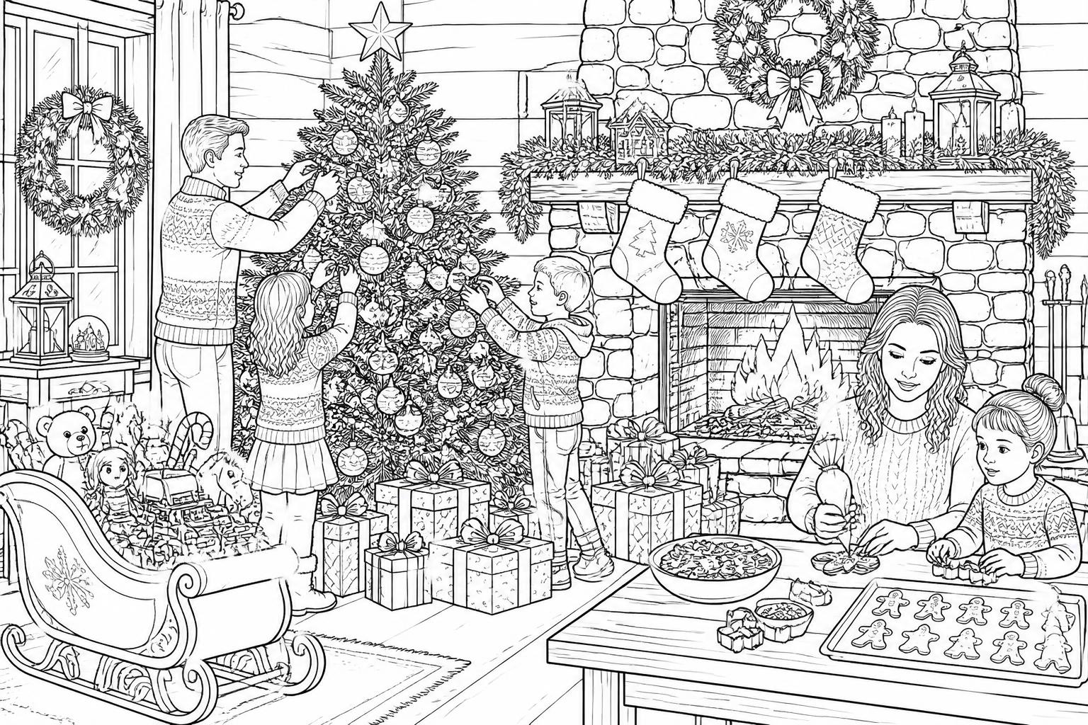 téléchargez et imprimez gratuitement nos coloriages de noël au format a4, parfaits pour divertir petits et grands pendant les fêtes.