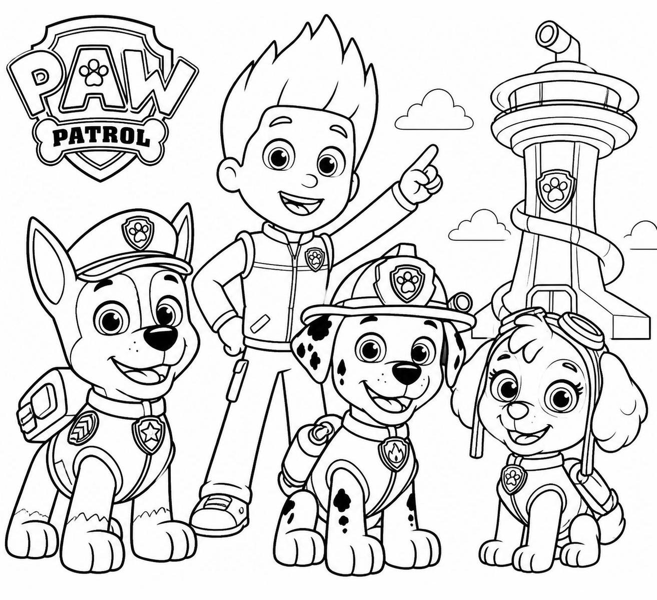 découvrez nos coloriages pat patrouille à imprimer gratuitement pour offrir des heures de jeu et de créativité aux petits fans de la célèbre série.
