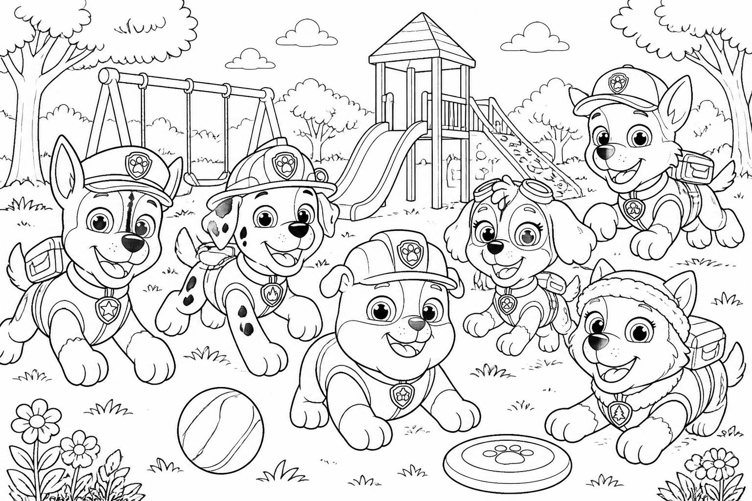 téléchargez et imprimez gratuitement des coloriages pat patrouille pour offrir des heures de jeu créatif aux petits fans de la célèbre série animée.
