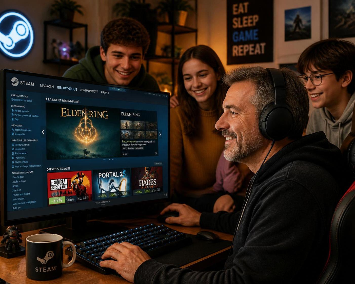 découvrez comment papy du steam partage sa passion du jeu vidéo à travers les générations, créant des liens uniques entre jeunes et moins jeunes autour des jeux vidéo.