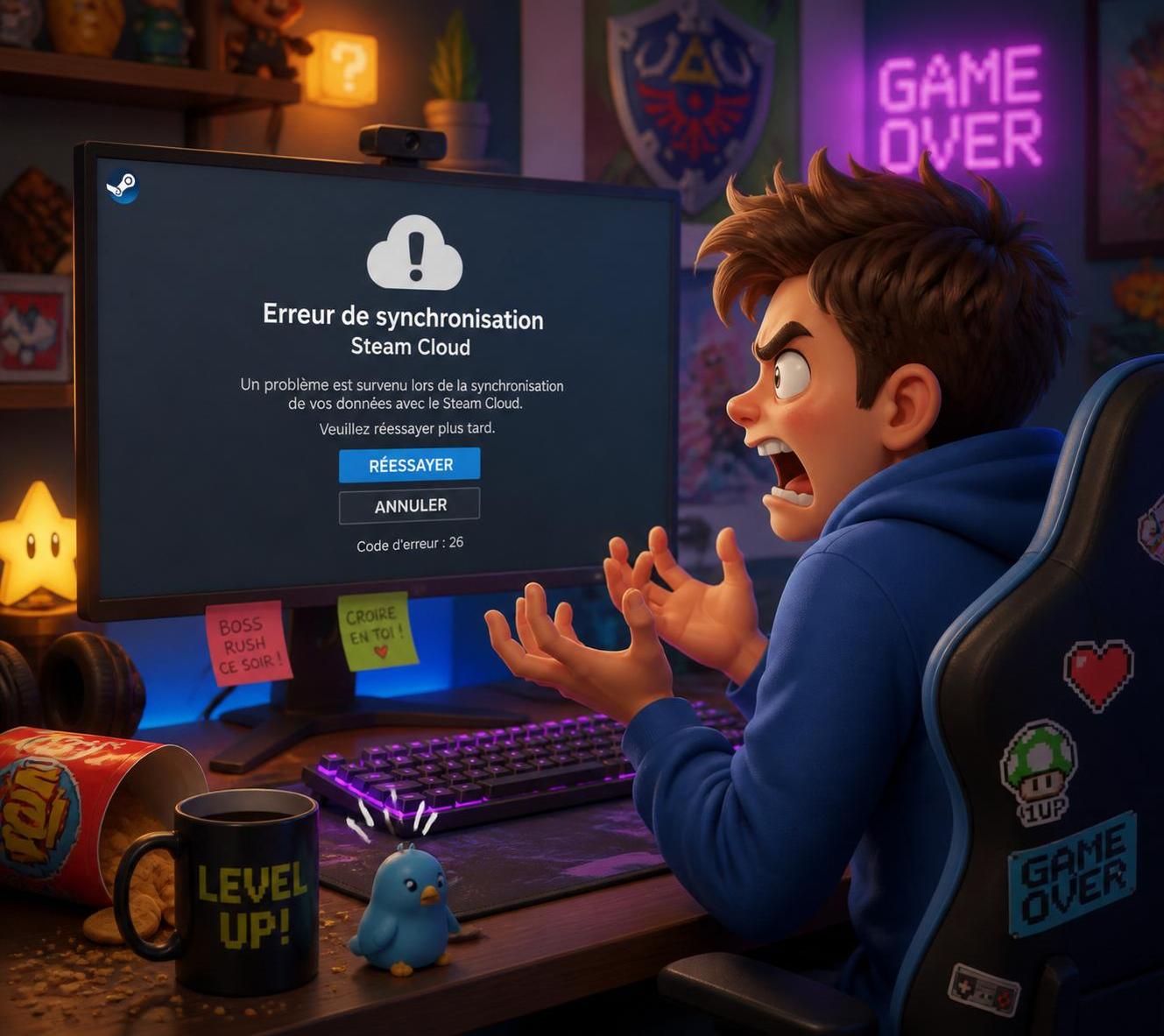 découvrez pourquoi steam cloud ne met plus à jour vos sauvegardes et comment résoudre les problèmes de synchronisation pour protéger vos données de jeu.