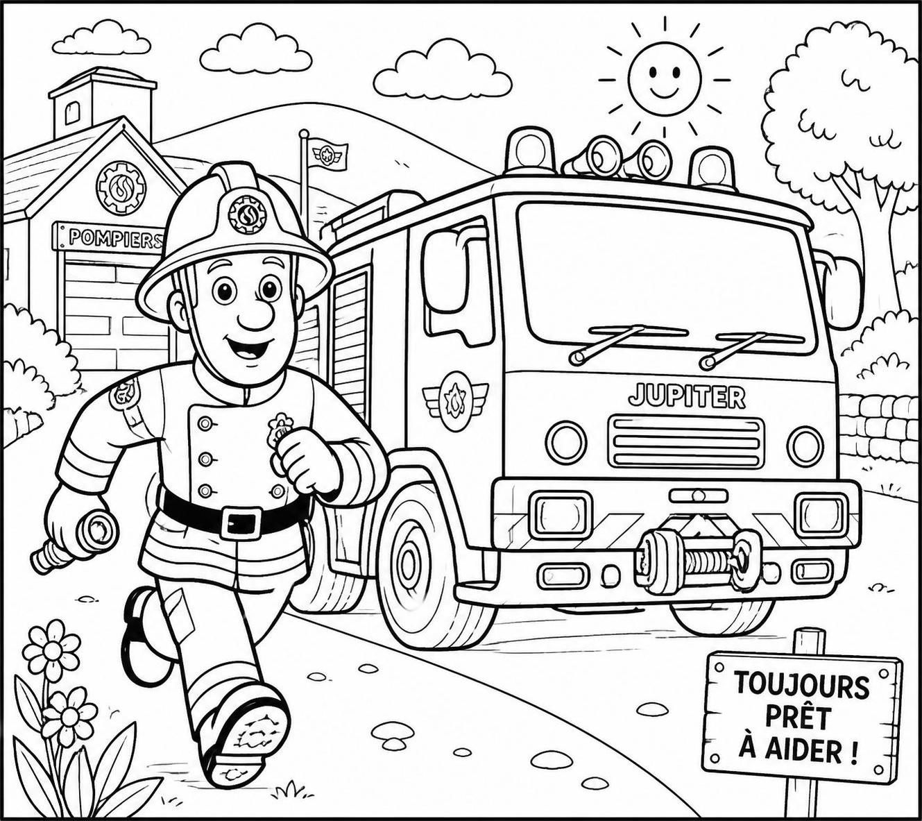 découvrez une sélection de dessins à imprimer de pompier sam pour divertir et éveiller la créativité des enfants grâce au coloriage.