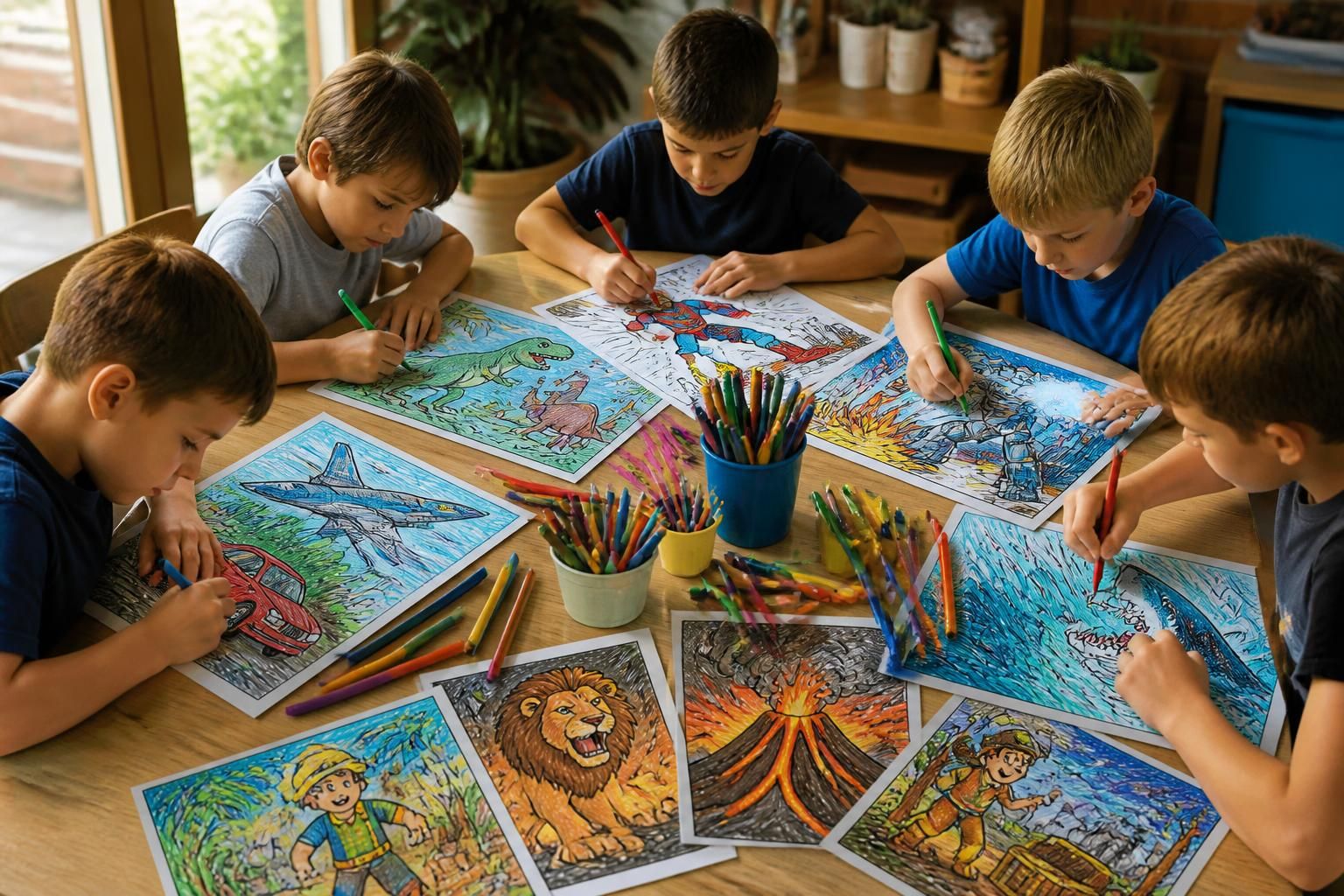 découvrez les thématiques de coloriages préférées des garçons, adaptées à leurs passions et leur créativité pour éveiller le petit artiste en eux.