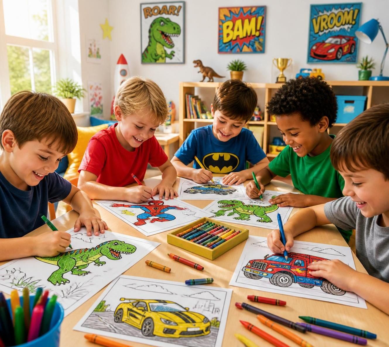 découvrez quelles thématiques de coloriages captivent vraiment les petits garçons et stimulent leur créativité grâce à des motifs adaptés à leurs passions et centres d'intérêt.