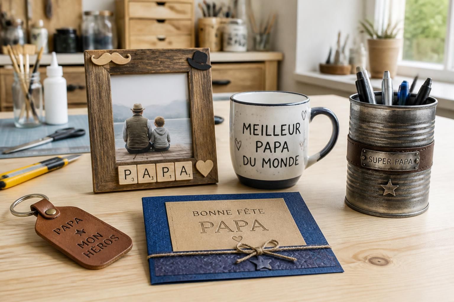 découvrez 5 idées de cadeaux diy rapides et originaux à fabriquer facilement pour la fête des pères, parfaits pour surprendre et toucher votre papa.