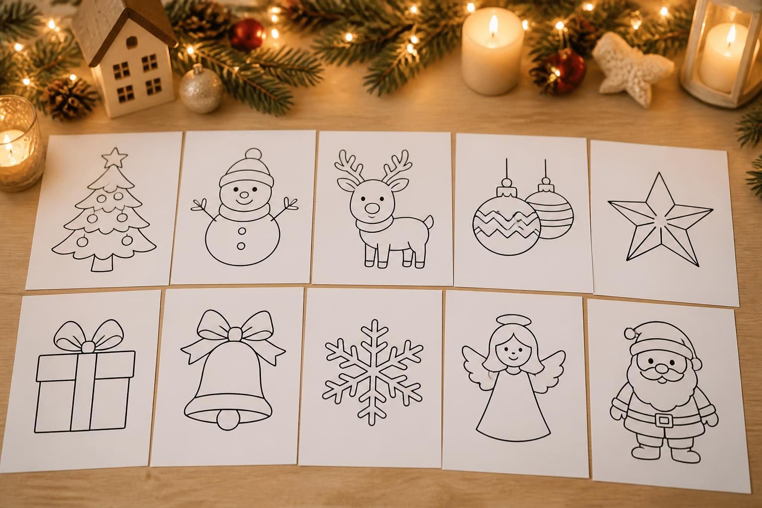 découvrez 10 modèles faciles de dessins de noël à imprimer pour décorer toute votre maison avec créativité et simplicité. parfaits pour toute la famille !