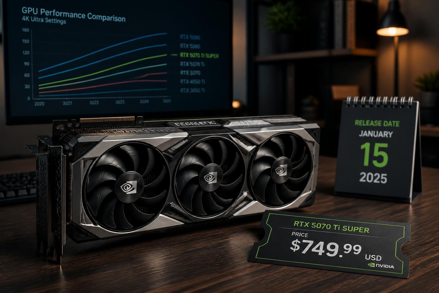 découvrez tout sur la rtx 5070 ti super : date de sortie, prix, caractéristiques et comparaison avec les autres modèles pour choisir la meilleure carte graphique.
