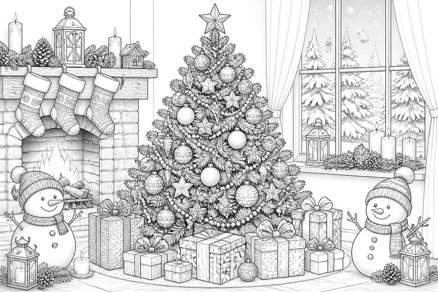 téléchargez et imprimez gratuitement des coloriages de noël pour enfants et adultes. activité festive idéale pour toute la famille durant les fêtes.