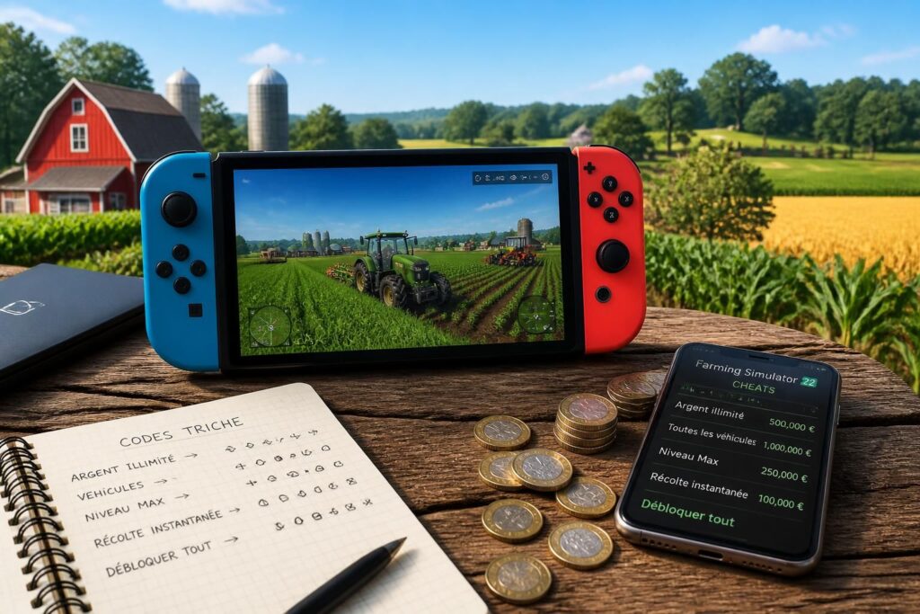 découvrez farming simulator 23 sur switch : prix, codes de triche, et astuces pour gagner de l'argent facilement dans le jeu.