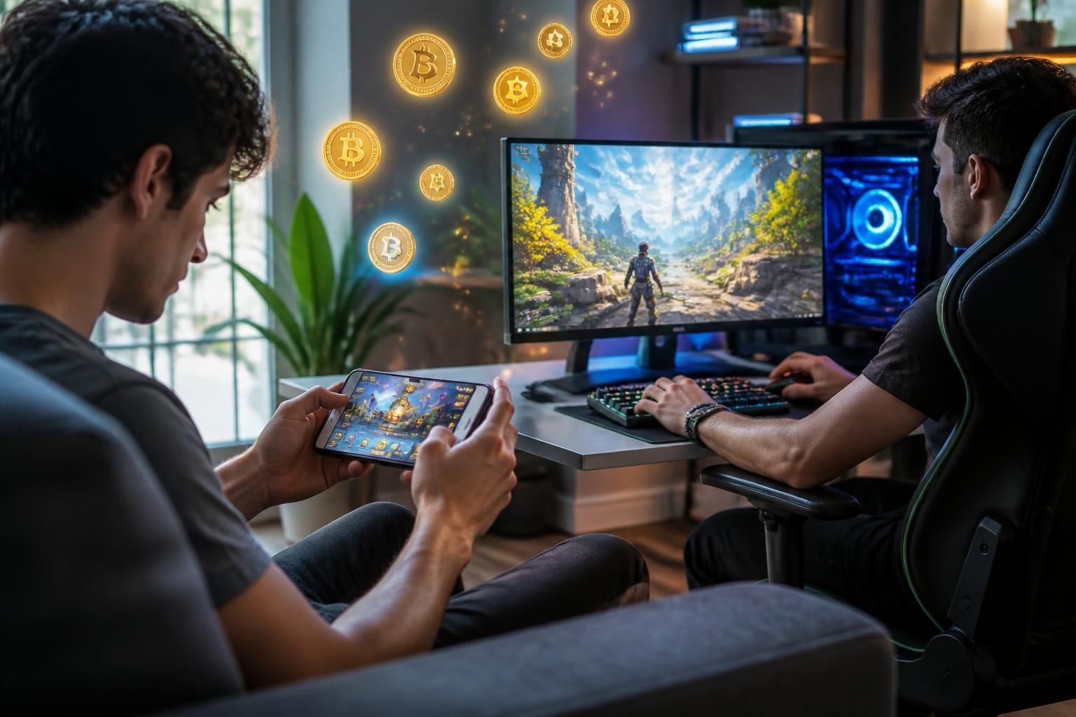 découvrez les meilleurs jeux play to earn gratuits, jouables sur mobile et pc, pour gagner de l'argent tout en vous amusant.