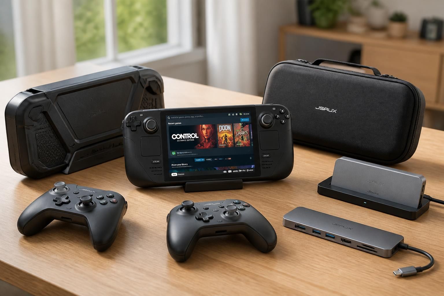 découvrez les accessoires indispensables pour optimiser votre steam deck et améliorer votre expérience de jeu portable avec confort et performance.