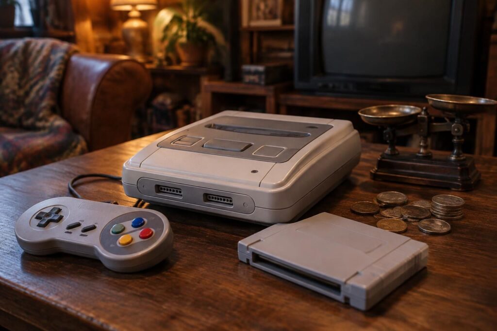 découvrez combien vaut une super nintendo aujourd’hui selon son état, ses accessoires et sa rareté, et estimez le prix de votre console.